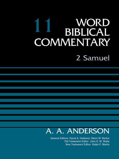 Title details for 2 Samuel, Volume 11 by Arnold A. Anderson - Available